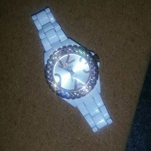 White and Gold Watch